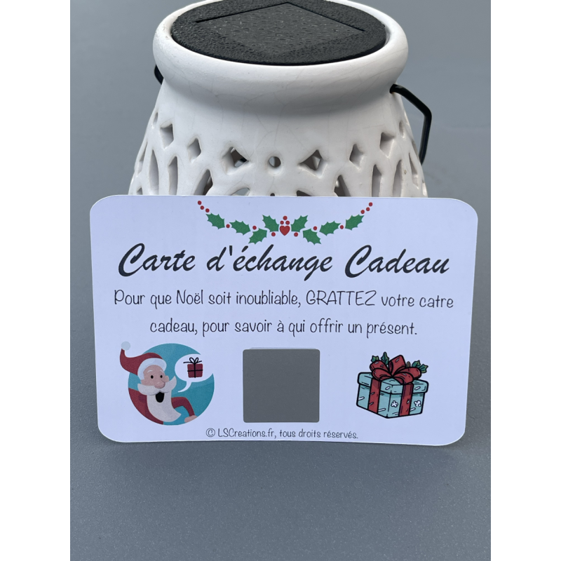 Carte d'échange cadeau